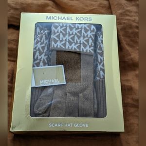 Michael Kors Scarf Hat Glove Set